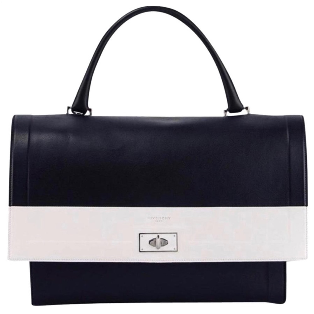 ❤️TRADED❤️ RARE Givenchy BiColor Shark Satchel - Picture 6 of 8